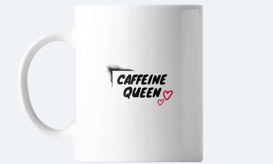 Caffeine Queen Mug – Funny Coffee Lover Cup | Gift for Caffeine Addicts