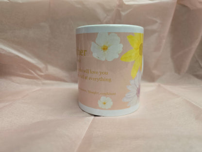 Yellow Floral Mother’s Day Mug – Beautiful Ceramic Gift for Mom