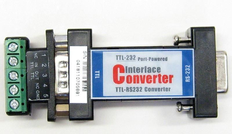 CONVERTER. RS-232 TIL 3.3V TTL